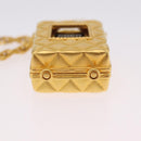 CHANEL Necklace Metal Gold Tone CC Auth mr2922-16