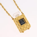CHANEL Necklace Metal Gold Tone CC Auth mr2922-3