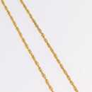CHANEL Necklace Metal Gold Tone CC Auth mr2922-5
