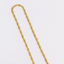 CHANEL Necklace Metal Gold Tone CC Auth mr2922-7