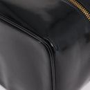 GUCCI Bamboo Vanity bag Cosmetic Pouch Patent Black 032 200159 0150 Auth mr2924-15