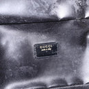GUCCI Bamboo Vanity bag Cosmetic Pouch Patent Black 032 200159 0150 Auth mr2924-11