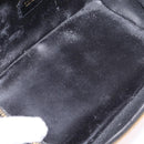 GUCCI Bamboo Vanity bag Cosmetic Pouch Patent Black 032 200159 0150 Auth mr2924-10
