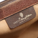 GUCCI GG Supreme Web Sherry Line Clutch Bag PVC Beige Gold 89 01 032 Auth mr2926-9