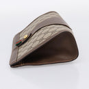 GUCCI GG Supreme Web Sherry Line Clutch Bag PVC Beige Gold 89 01 032 Auth mr2926-3