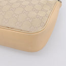 GUCCI GG Canvas Bamboo Hand Bag Beige Silver 001 3870 Auth mr2927A-12