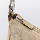 GUCCI GG Canvas Bamboo Hand Bag Beige Silver 001 3870 Auth mr2927A-15