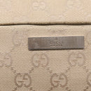 GUCCI GG Canvas Bamboo Hand Bag Beige Silver 001 3870 Auth mr2927A-16