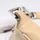 GUCCI GG Canvas Bamboo Hand Bag Beige Silver 001 3870 Auth mr2927A-17