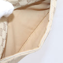 GUCCI GG Canvas Bamboo Hand Bag Beige Silver 001 3870 Auth mr2927A-24
