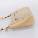 GUCCI GG Canvas Bamboo Hand Bag Beige Silver 001 3870 Auth mr2927A-4