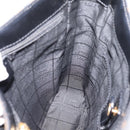 CELINE Macadam Canvas Shoulder Bag PVC Black Gold Tone Auth mr2929A-20