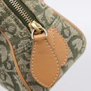 Christian Dior Trotter Canvas Double Saddle Bag Khaki Gold Tone Auth mr2931-19