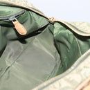 Christian Dior Trotter Canvas Double Saddle Bag Khaki Gold Tone Auth mr2931-22