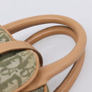 Christian Dior Trotter Canvas Double Saddle Bag Khaki Gold Tone Auth mr2931-14