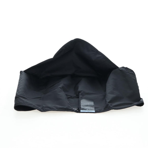 PRADA Balaclava Hat Nylon Black Silver Auth mr2932