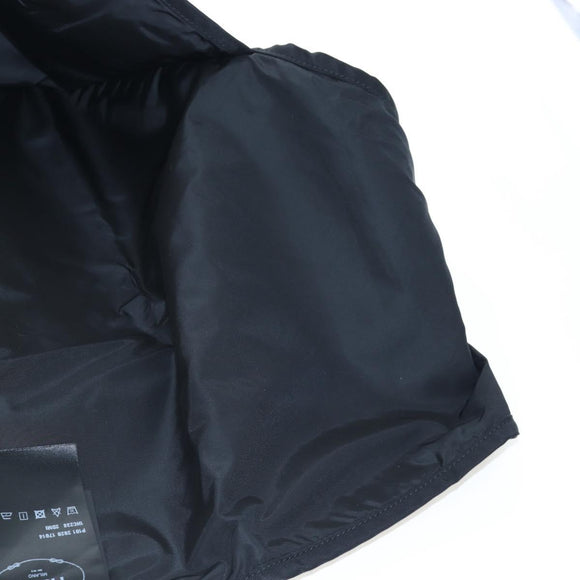 PRADA Balaclava Hat Nylon Black Silver Auth mr2932