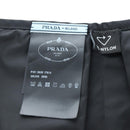 PRADA Balaclava Hat Nylon Black Silver Auth mr2932-16