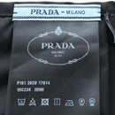 PRADA Balaclava Hat Nylon Black Silver Auth mr2932-17