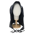 PRADA Balaclava Hat Nylon Black Silver Auth mr2932-2