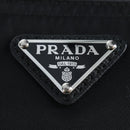 PRADA Balaclava Hat Nylon Black Silver Auth mr2932-22