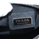 PRADA Balaclava Hat Nylon Black Silver Auth mr2932-24