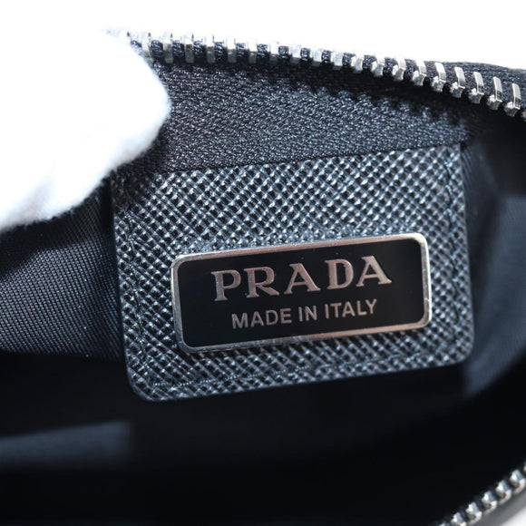 PRADA Balaclava Hat Nylon Black Silver Auth mr2932