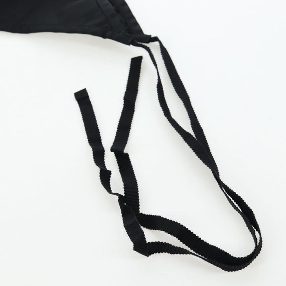 PRADA Balaclava Hat Nylon Black Silver Auth mr2932