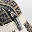 FENDI Zucchino Canvas Hand Bag Navy Silver 8BN004 Auth mr2935-20