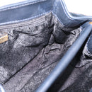 Bottega Veneta INTRECCIATO Shoulder Bag Leather Black Gold Tone Auth mr2936-20