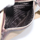 PRADA Shoulder Bag Canvas Brown Silver Auth mr2938-23