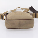 PRADA Shoulder Bag Canvas Brown Silver Auth mr2938-5