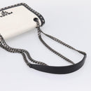 PRADA Chain Shoulder Bag Leather White Black Auth mr2939A-7