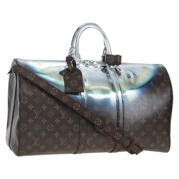 LOUIS VUITTON Metallic Nebula Keepall Bandouliere 50 M23118 Auth mr2940SM