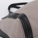 Chloe Hand Bag Leather Gray Gold Tone Auth mr2941-12