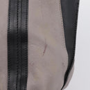 Chloe Hand Bag Leather Gray Gold Tone Auth mr2941-16