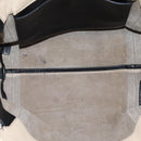 Chloe Hand Bag Leather Gray Gold Tone Auth mr2941-17