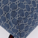 GUCCI Backpack Denim Blue Silver 782708 Auth mr2942V-16