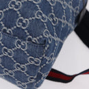 GUCCI Backpack Denim Blue Silver 782708 Auth mr2942V-17