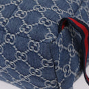 GUCCI Backpack Denim Blue Silver 782708 Auth mr2942V-19