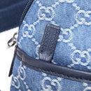 GUCCI Backpack Denim Blue Silver 782708 Auth mr2942V-26