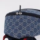 GUCCI Backpack Denim Blue Silver 782708 Auth mr2942V-6
