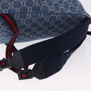 GUCCI Backpack Denim Blue Silver 782708 Auth mr2942V-8