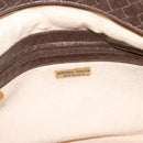 Bottega Veneta INTRECCIATO Shoulder Bag Leather Brown Gold Tone Auth mr2943A-19