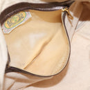 Bottega Veneta INTRECCIATO Shoulder Bag Leather Brown Gold Tone Auth mr2943A-11