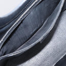 CELINE Macadam Canvas Hand Bag PVC Black Gold Tone Auth mr2944-19