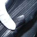 CELINE Macadam Canvas Hand Bag PVC Black Gold Tone Auth mr2944-20