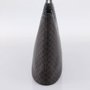 CELINE Macadam Canvas Hand Bag PVC Black Gold Tone Auth mr2944-4