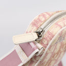 Christian Dior Trotter Shoulder Bag PVC Pink Silver Auth mr2945-10