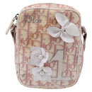 Christian Dior Trotter Shoulder Bag PVC Pink Silver Auth mr2945-13
